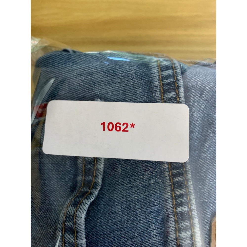 Levis 505 Jeans Mens 33x32 Blue Straight Leg Workwear Distressed Denim Pants - Picture 11 of 11
